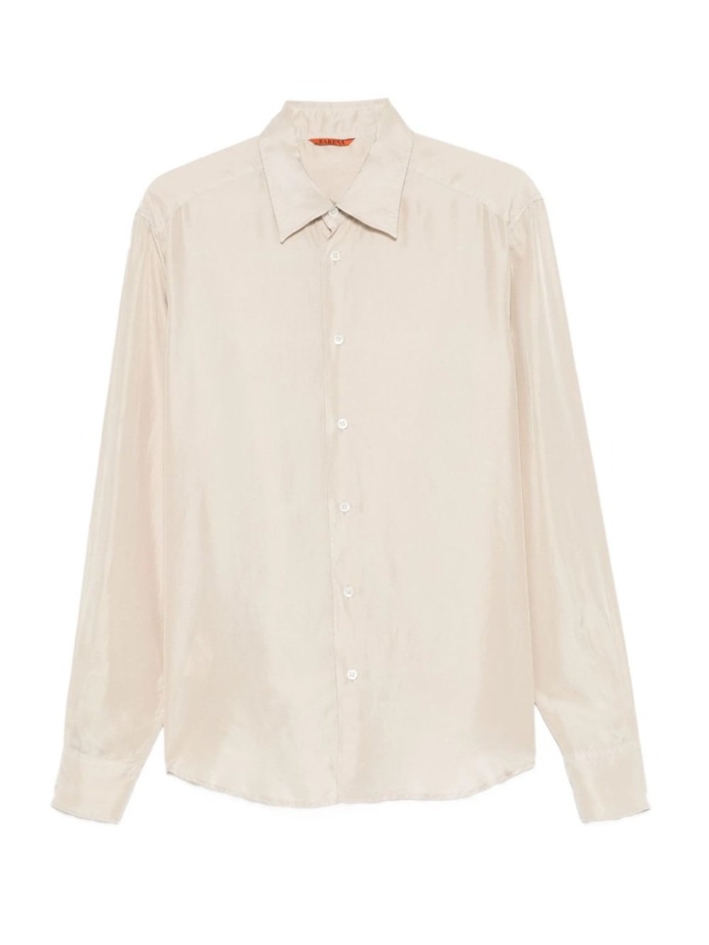Barena Cream Silk Button-Down Shirt